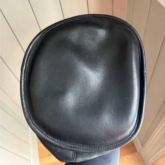 Coach 9085 XL Feed Sac Duffel Bag Black Vintage Leather 90s - Picture 8 of 14